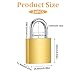 24 Pcs Keyed Padlock, Solid Brass Padlock with Key(These Keys are Compatible only with the corresponding Lock), Small Keyed Padlocks, Solid Locks with (25mm) Wide Lock Body for Luggage, Toolbox