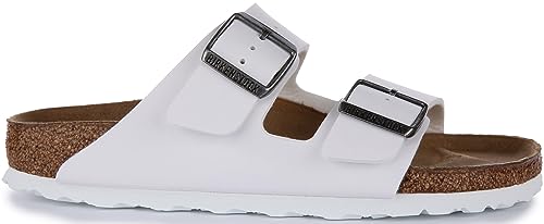 Birkenstock Para Mujer. 552683 Sandalias Arizona Bf Blanco (38), Plano, Ninguno, Casual - 4