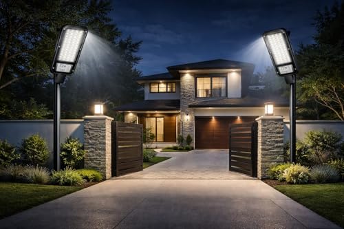Image of SCHEIN 72W LED Street Light (White) | Slim & Lightweight Design | Durable Plastic Body | Outdoor Waterproof | Ideal for Street, Parking, Garden & Warehouse | Pack of 1