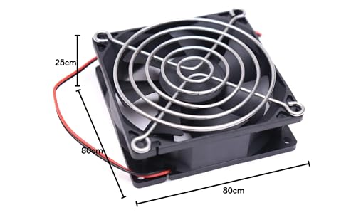 Electronic spices DC 12V Cooling Fan for PC Case, CPU Cooler with 3 Inches Grill - Image 3