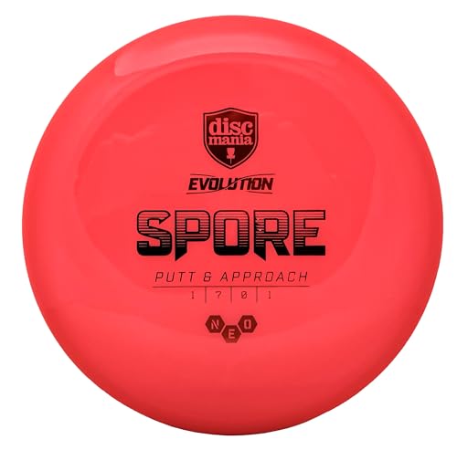 Discmania Soft Neo Spore Disc Golf Putter – Gummy, Grippy Disc Golf Putter 151-159g (Colors Will Vary)
