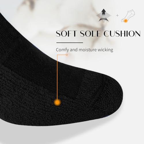 SIXDAYSOX 8/6 Pack Mens Ankle Socks Low Cut Comfort Casual Socks Size 10-13/13-154