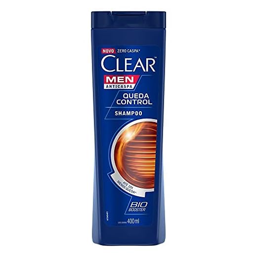 Clear Shampoo Anticaspa Men Queda Control Frasco 400Ml Branco
