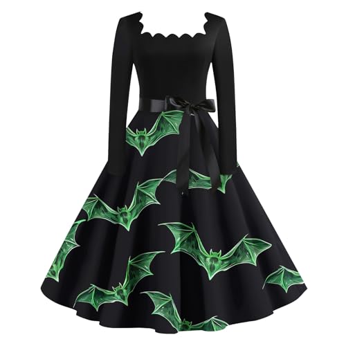 MOKBAY Halloween Vampir Kostüm Damen Costume Kleider Partykleid Kleidung Medieval Engel Horror Kostüme Sexy Halloweenkostüm Hexen Hexe Y2k Kleid...