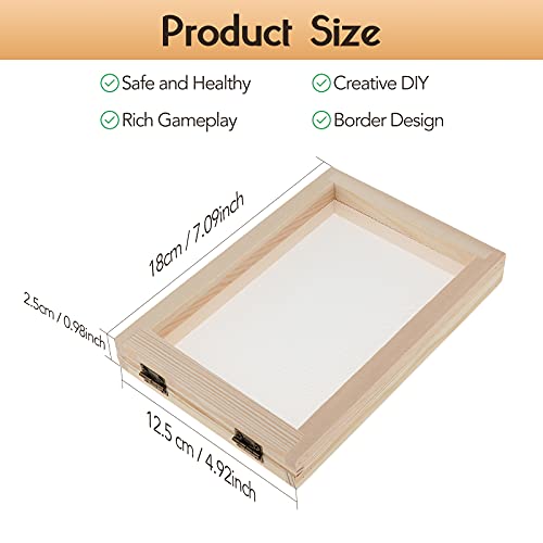 2 Unidades de Madeira para Fazer Papel de Parede, Moldar Tela Papéis Artesanais Faça Você Mesmo #N/A