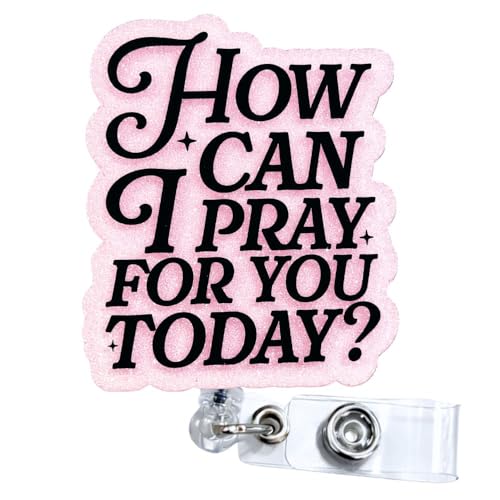 How Can I Pray for You Pink Badge Reel Christian