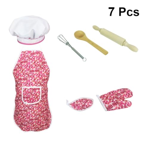 Delantal infantil rosa para tardes de repostería y proyectos de pintura escolar en casa 3