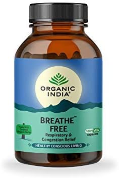 Breathe Free Ayurvedic Capsule || Respiratory Disorder & Congestion || Shortness of Breath || Protect Lungs from Smoking & Pollution || Relieves Allergic Asthma & Coughing - 180 Capsules