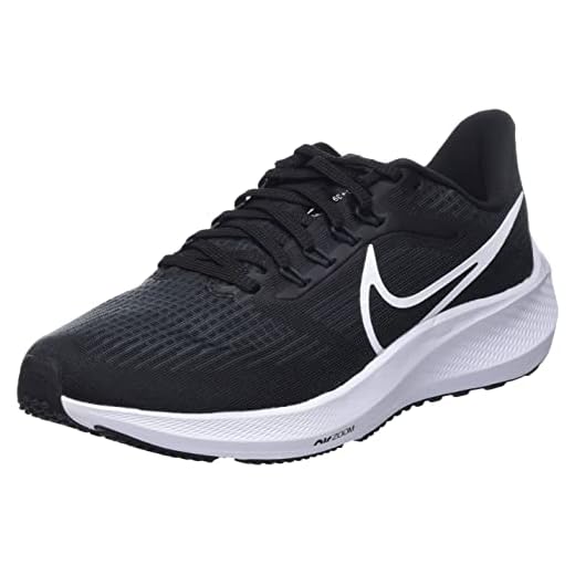 NIKE Air Zoom Pegasus 39, Zapatillas Deportivas Hombre, Black White Dk Smoke Grey, 44 EU