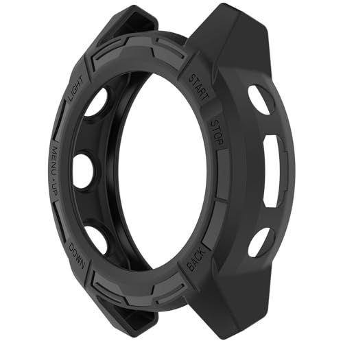MOTONG Compatible with Garmin Descent G2 Protective Case - TPU Protective Watch Case Cover Shell Compatible with Garmin Descent G2/G1(Black)