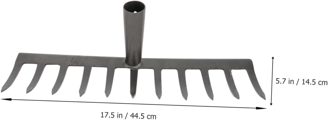 BESPORTBLE 1pc Agricultural Nail Rake for Soil Loosening Iron Garden Tool for Digging and Weeding for Gardening and Lawn Care