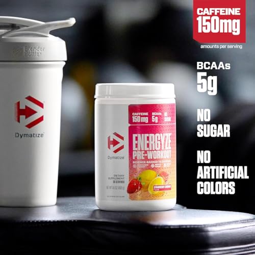 Image of Bundle of Dymatize Energyze Pre Workout Powder and Creatine Monohydrate Combo for Training and Recovery