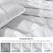 SLEEP ZONE Embossed Leaf Quilt Sets, Full/Queen Size Bedspread Bed Coverlets for All Season Lightweight Quilts with 2 Pillow Shams 90x96 inch, Bright White
