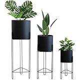 Photo Gallery trirocks set di 3 fioriere con supporto per interni da interno, alte fioriere per piante da interno, 73,7 e 45,7 e 30,5 cm, vasi da fiori moderni per soggiorno, cucina, ufficio, giardino, balcone Photo Gallery trirocks set di 3 fioriere con supporto per interni da interno, alte fioriere per piante da interno, 73,7 e 45,7 e 30,5 cm, vasi da fiori moderni per soggiorno, cucina, ufficio, giardino, balcone