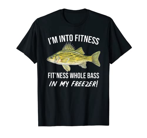Me gusta pescar lubina entera en mi congelador Camiseta