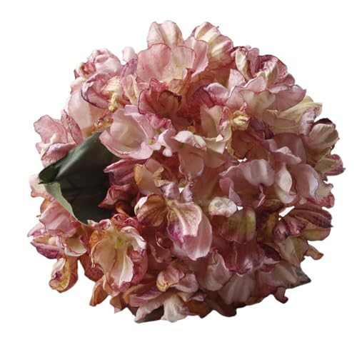 Qsvbeeqj Flores artificiales de hortensias de 35 cm para ramo de boda, centros de mesa, decoración del hogar, jarrón, composición, tela hortensia, decoración del hogar