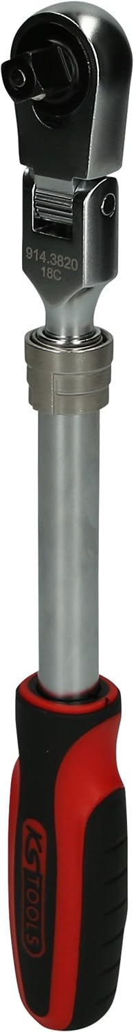 KS TOOLS 3/8" SlimPOWER Telescopic reversible ratchet, 72 teeth 914.3820 Couleur