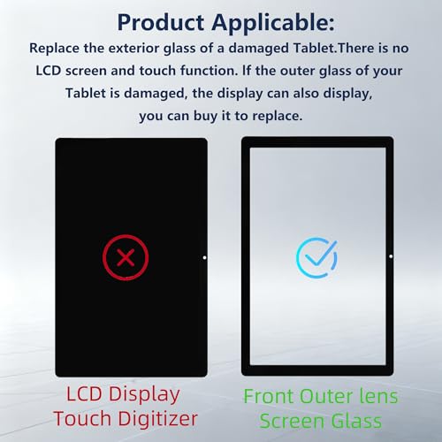 Cristal frontal Samsung Tab A11 con kit de reparación y OCA 4