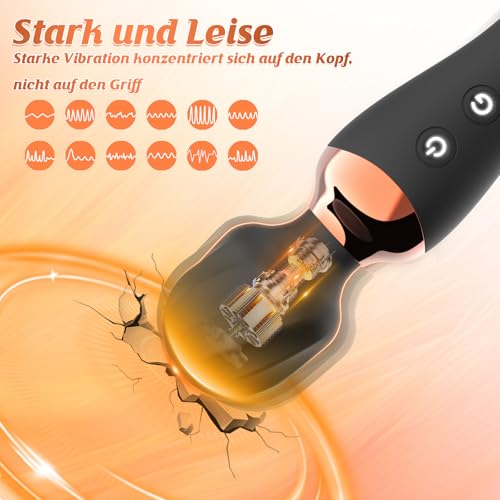 Dual-End Vibrator - Sex Spielzeug für die Frau Paare Männer, 12×12 Modi Dildo Vibrator sexspielzeug mit Massage, Hochwertiges Silikon Dildos vibration für frauen, vibratorensets für frauen, DynaVigor