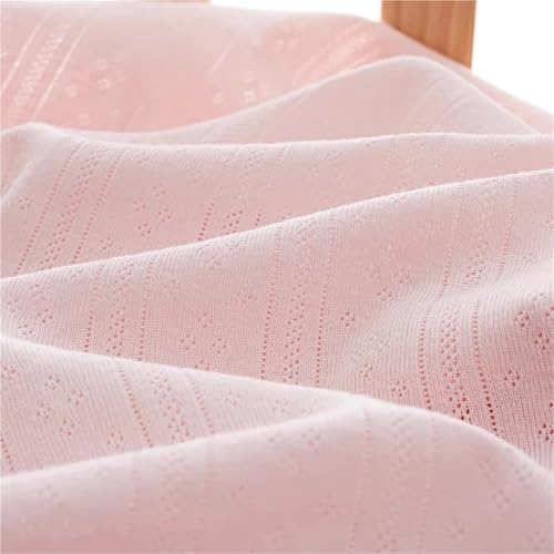 Vêtements d'intérieur en tissu tricoté rose et pyjama en coton côtelé respirant