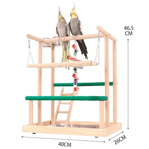 ＡＷＨＡＯ Parrot Playground Exercise Activity Center, Perch Gym Parrots Play Stand para Conures