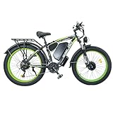 Geartist Electric Bike for Adults, 5000W Peak Dual Motor 60V/52V 25Ah/23Ah 20MPH AWD Ebike 21 Speed 28' Fat Tire MTB Hydraulic Disc Brake