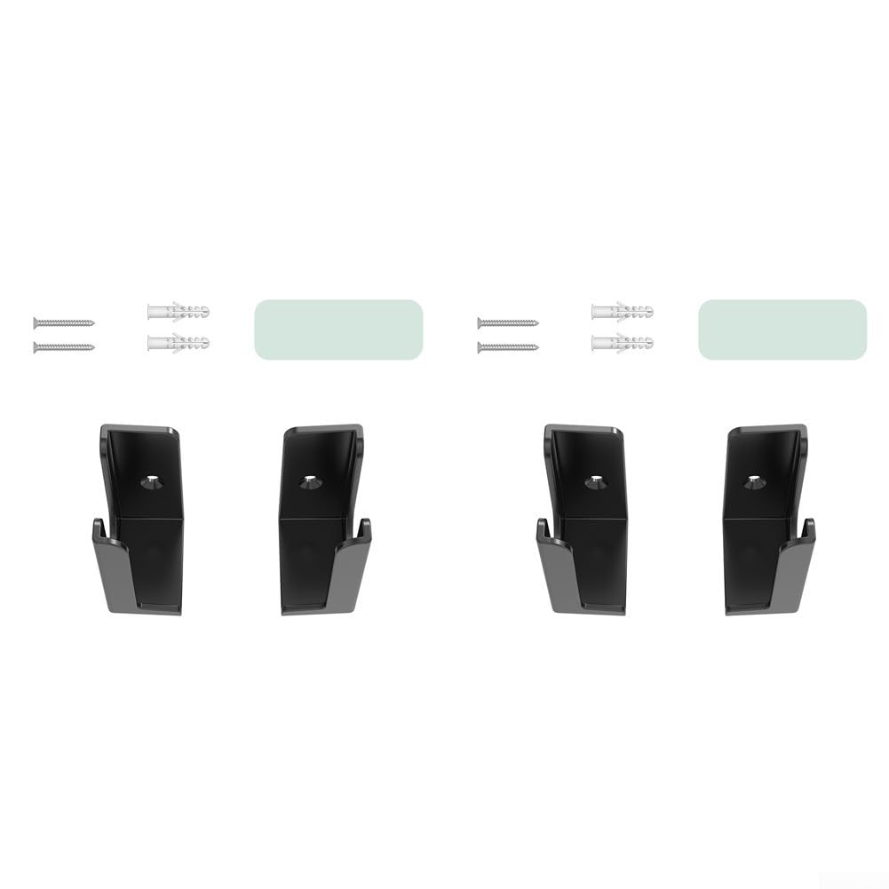 Supporto da parete per ciabatta, 2 set, installazione punzone per casa, ufficio e dormitorio, design salvaspazio (bianco)