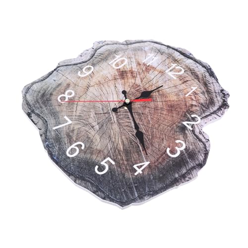 VINTORKY Reloj De Pared De Madera Anual Reloj Silencioso para Decoración De Salón Dormitorio y Oficina