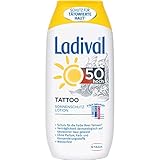 Loción de protección solar. Ladival Tattoo Sonnenschutz Lotion 50 hoch, 200 ml Loción