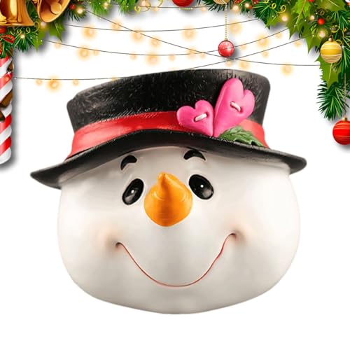 FASSME Weihnachtsmann-Kopf- - aus Kunstharz - Entzückende dekorative...