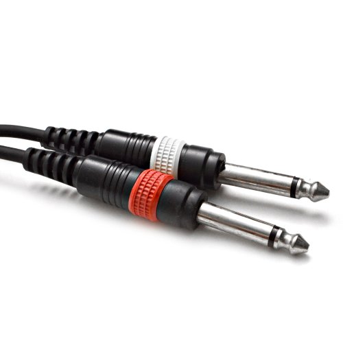 Cable Seismic Audio 3.5 mm a Doble 1/4" TS 3 ft miniatura 3