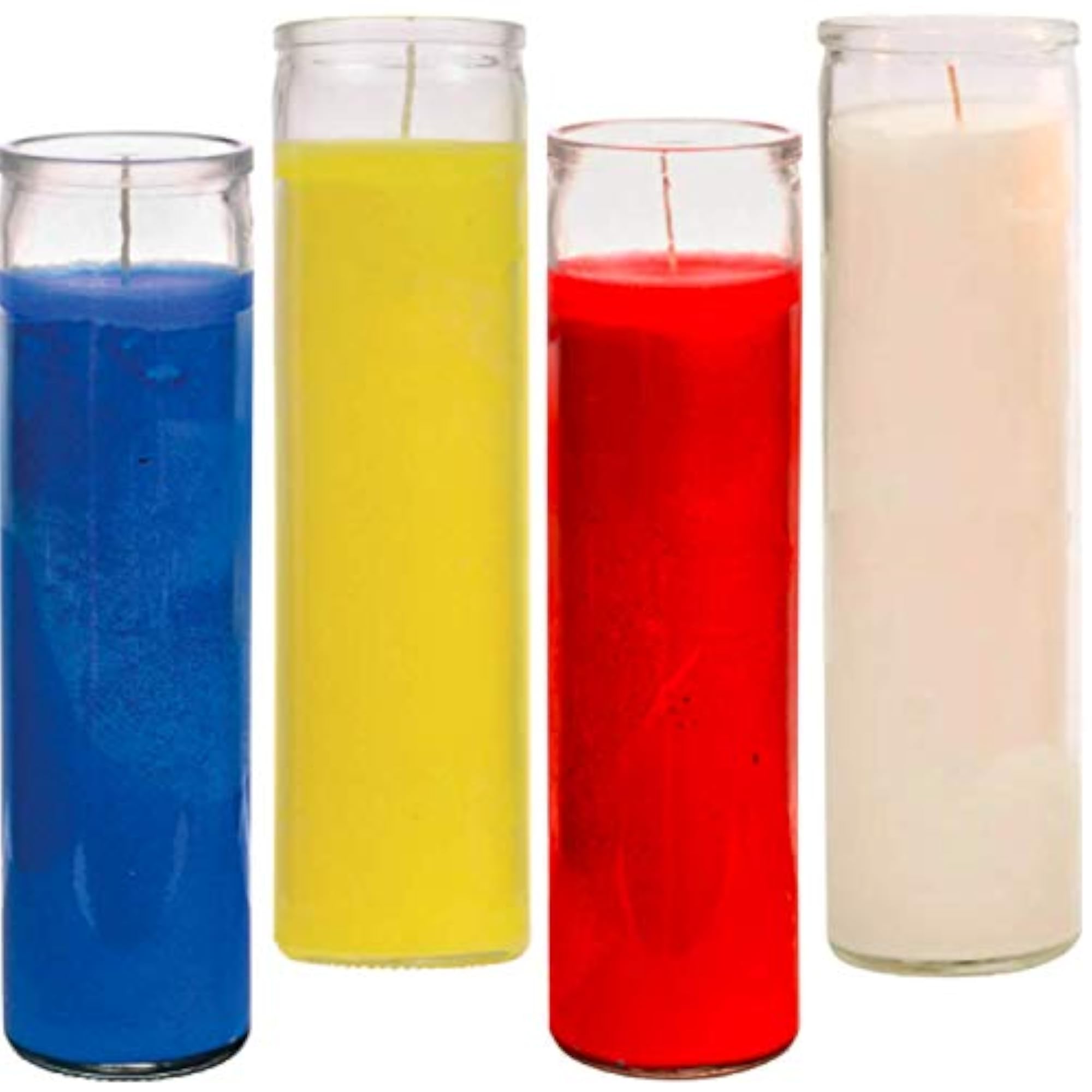 Prayer Candles, Unscented Glass Jars Set
