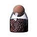 UPKOCH Contenitore per Alimenti in Vetro Trasparente borosilicato sigillato ermetico Contenitore Contenitore con Tappo in Sughero per spezie Zucchero caffè Biscotti Caramelle 500 ml