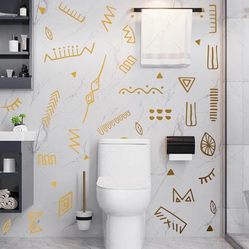 Vinilo Decorativo Tribal Moderno con Diseño Geométrico Negro miniatura 2