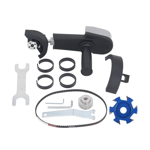 Rozadora cabezal oscilante para amoladora angular 230 mm, 1200W - Adaptador para tallar y ranurar, base regulable, herramienta versátil para bricolaje y carpintería