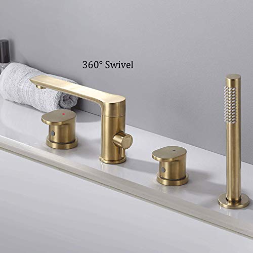 Robinet de baignoire pivotant à grand débit LWX avec bec orientable fluide - 6