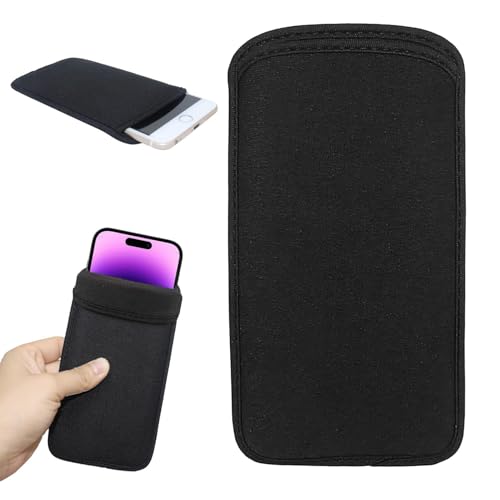 Dupoem Étui de Téléphone Universel en Néoprène Antichoc, Étui de Téléphone Portable Universel, Compatible avec S25/S24/S23 Ultra, et Également...