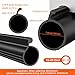 Garage Door Seal P Bulb - 16.5ft Flexible Weatherproof TPE Seal for Single-Channel Doors, Easy DIY Installation, Temperature Resistant, Fits Single Channel Garage Door (Black)