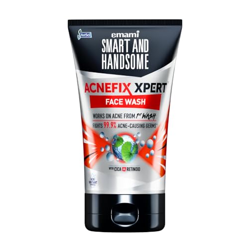 Image of Smart And Handsome Acnefix Xpert Face Wash 100g | Anti-Acne, Non-Irritant Formula, No Added Colors /Fragrance, Works From 1st Wash, Fights 99.9% Acne-Causing Germs | With Cica + Retinoid