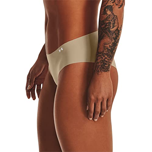 Image of Under Armour Women's Deprecated-3-pack Pure Stretch No Show Hipster Underwear, All-day Comfort Fit & Ultra-soft