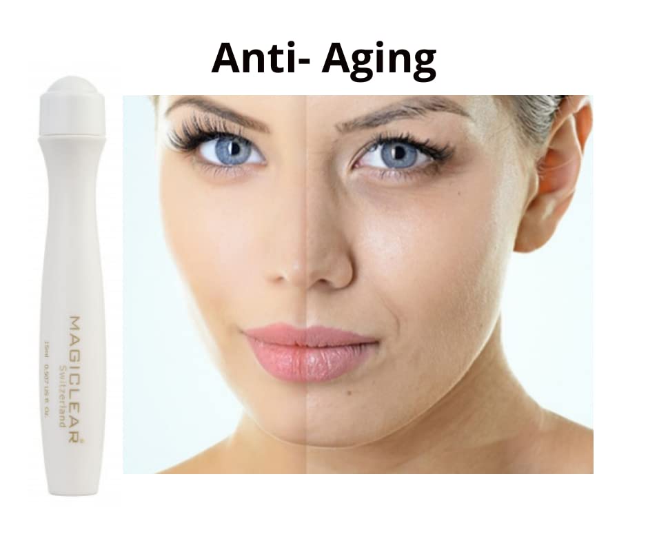 Miniatura 3 de Rodillo de ojos de lujo para ojos hinchados y ojeras, suero de tratamiento de hinchazón debajo de los ojos con cafeína, niacinamida y vitamina E,