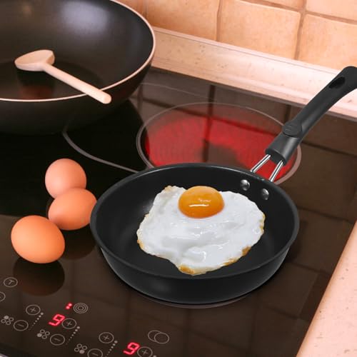 Mini poêle pour maison et restaurant VICASKY poêle à omelette noire