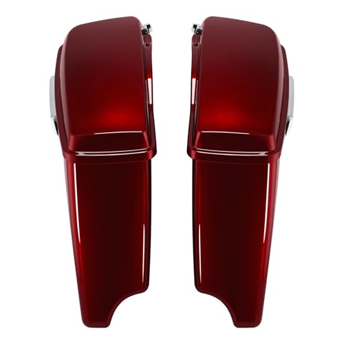 HR3 Velocity Red Sunglo (Pinstripe) 4" Stretched Hard Saddlebag Compatible with 2017 Road Glide Special Street Glide Special (Replace for OEM) Fit for 2014-2023 Harley Touring Models miniatura 2