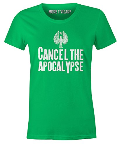 T-shirt vert pour femme coupe confortable à slogan taille Small