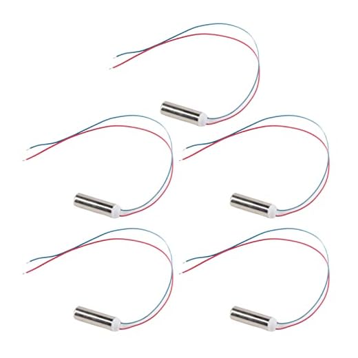 Bognajin 5 Unidades 14500 Rpm à Prova D'água Cilíndrico Micro Motor De Vibração Sem Núcleo Para Massageador