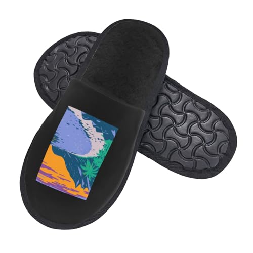 American Samoa National Park Ofu Beach Slippers For Women Men Cozy Indoor And Outdoor Slip On Slippers Fuzzy House Shoes2
