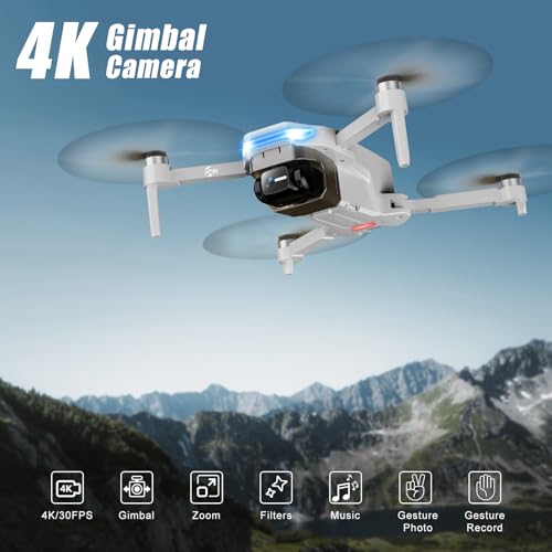 Drones with Camera for Adults 4K, GPS Auto Return, Waypoint Flight, Orbit Fly, GPS Follow, Gesture Control, Foldable Drone with Brushless Motor, 249g Light, 48 Mins Flight Time with 2 Batteries - Image 6