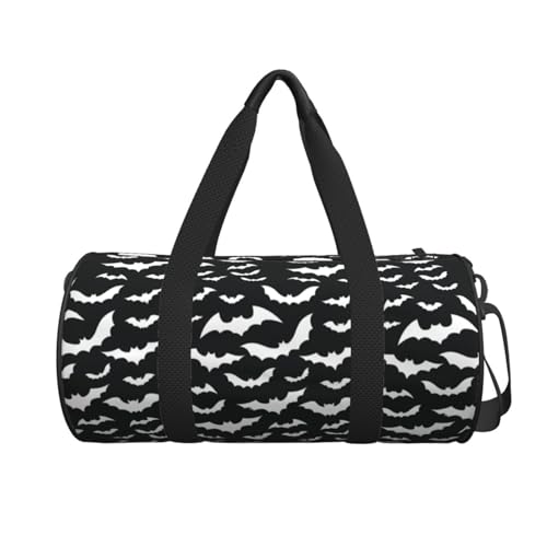 Halloween Bat Gym Duffel Bag Adult Workout Bag Lightweight Drawstring Backpack Carryon Gymbag Sport Duffel Bag For Men Women3