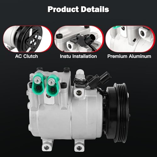 Image of cciyu Air Conditioning Compressor Fit for Hyundai Accent 1.6L 2001-2005