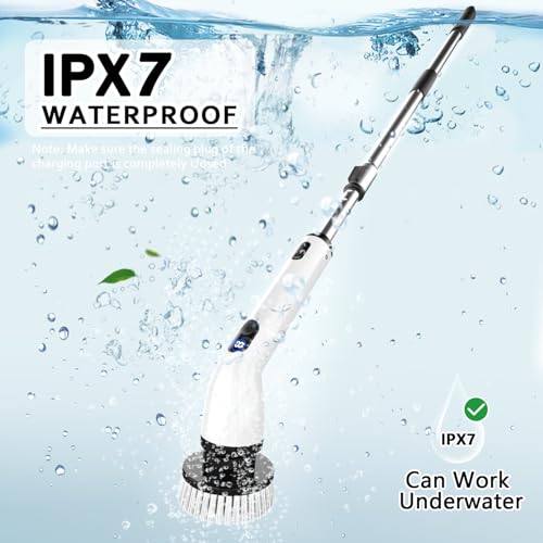 Tuyu KS2640C Electric Spin Scrubber, 2024 New Full-Body Ipx7 Waterproof Bathroom Scrubber With Power Lcd Display thumb #5